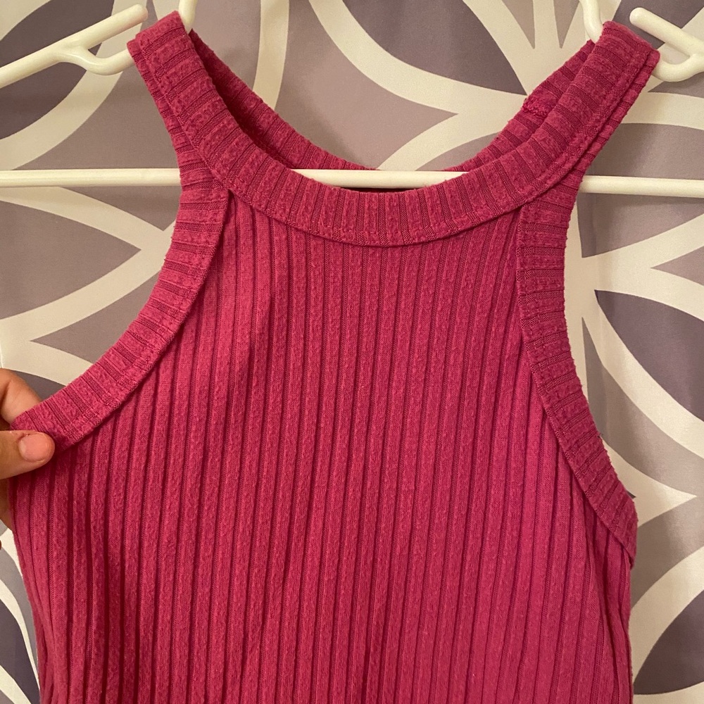 Hot pink crop top